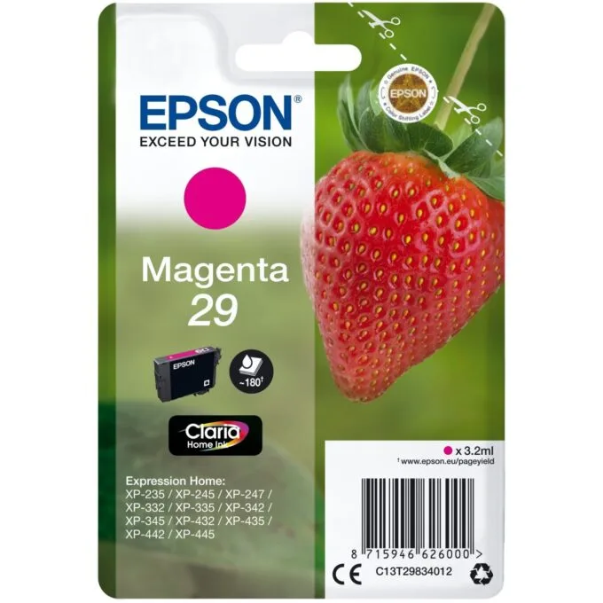 Epson Ink - C13T29834012 - Magenta up to 180 pages — image 1