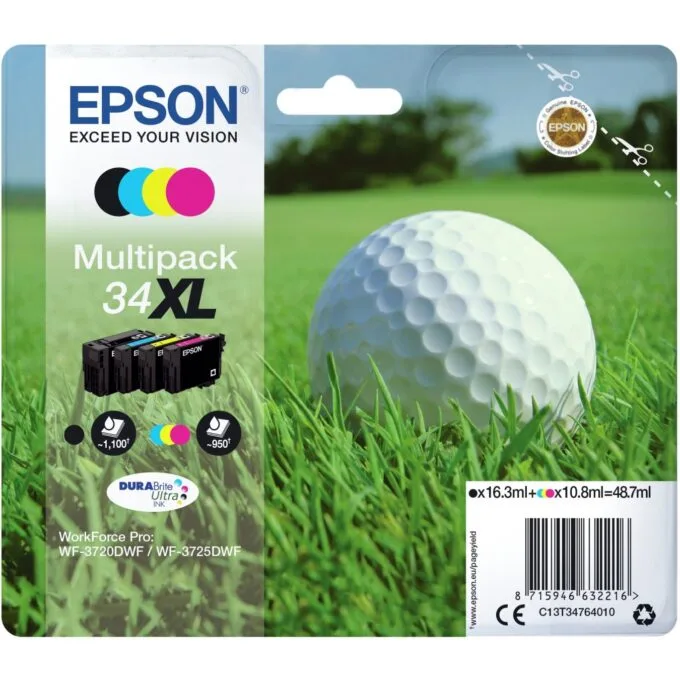Epson Ink - C13T34764010 - 34XL 4-pack (BKMCY) up to 950 pages — image 2