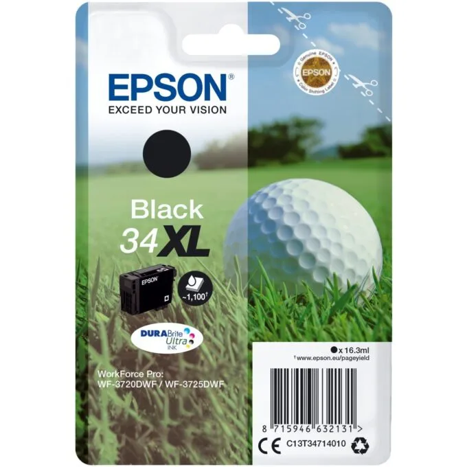 Epson Ink Cartridge - C13T34714010 - 34XL Black up to 1100 pages — image 1