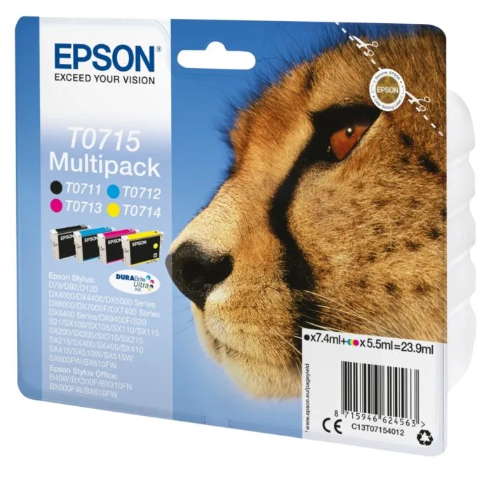 Epson Ink - T0715 - 4-pack Black + Color — image 2