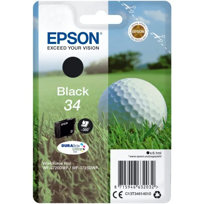 Epson Ink - T3461 - 34 Black — image 1