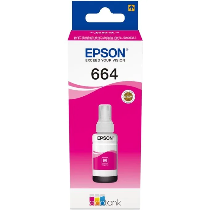Epson Ink - T6643 - Magenta Bottle Eco Tank Refill Ink 70ml — image 1