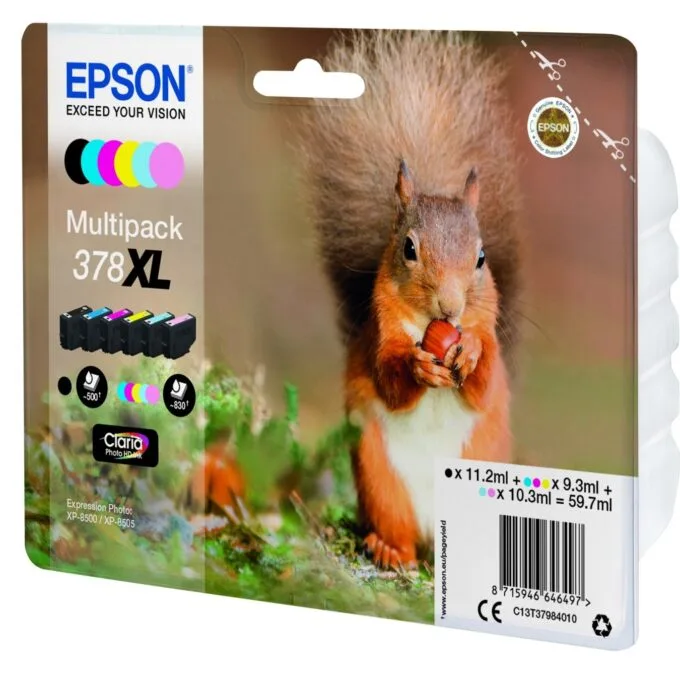 Epson Tinte 378XL C13T37984010 Multipack (BKMCY Hellmagenta Hellcyan) 6er bis zu 830 Seiten — image 3