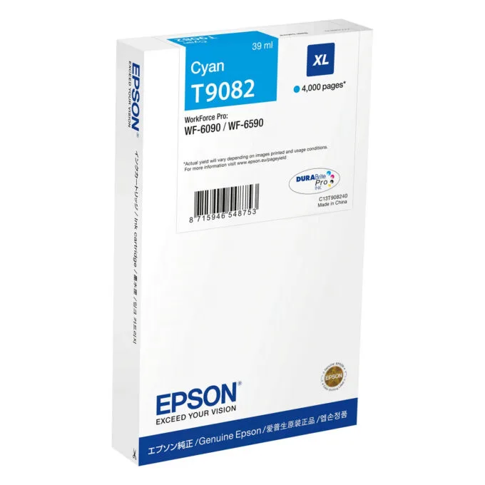 EPSON Tinte cyan 39.0ml WF Pro 6xxx. ''XL'' — image 1