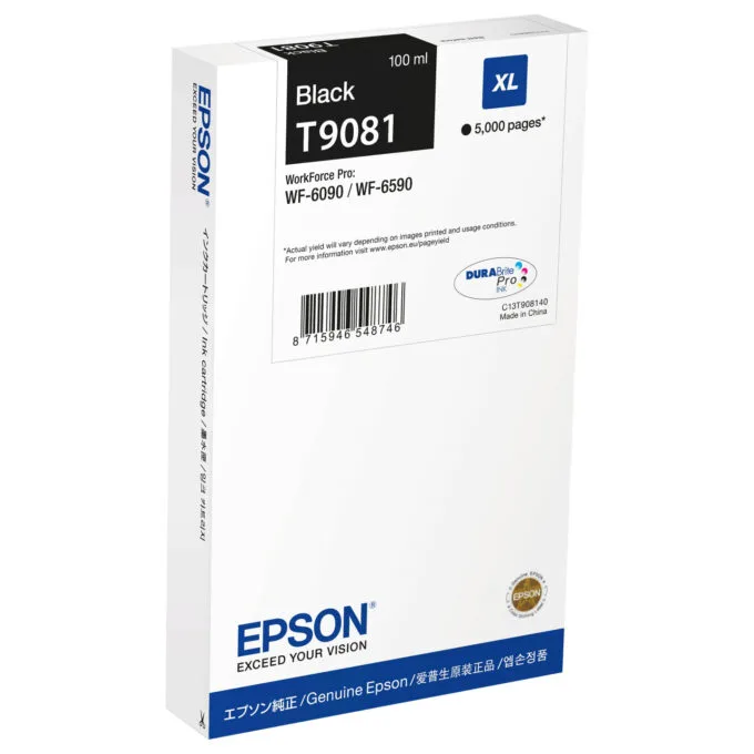 EPSON Tinte schwarz 100.0ml WF Pro 6xxx. ''XL'' — image 1