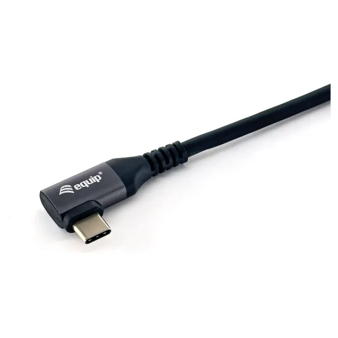 Equip Kabel USB-C 2.0 - to C wink. St St 2.00m 5A 480Mbps sw — image 3