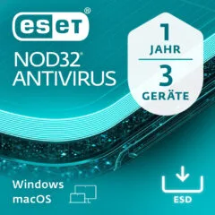 ESET NOD32 Anti-Virus - 3 User. 1 Year - ESD-DownloadESD