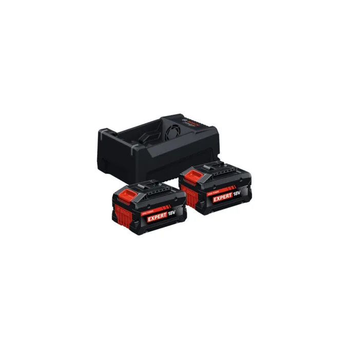 EXPERT Starter-Set 2x EXBA 18V-55 + Dual-Voltage-Ladegerät GAL 12V 18V-80 — image 1