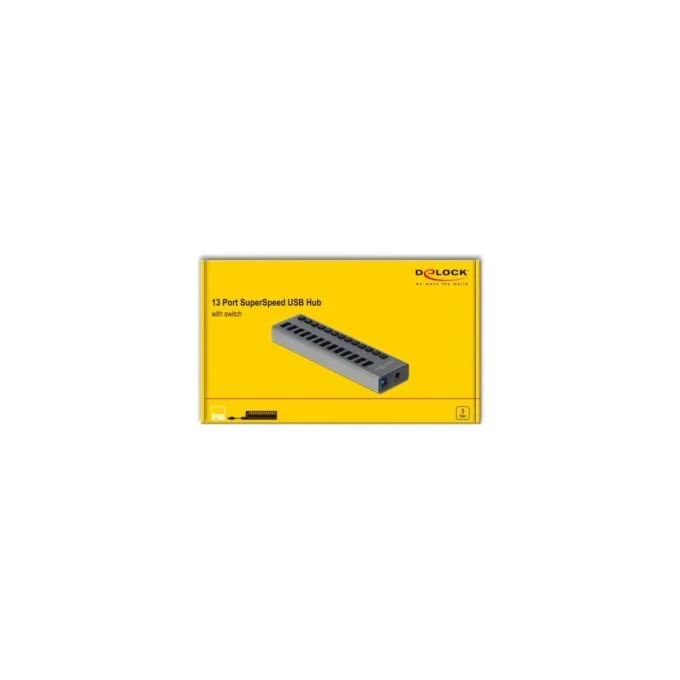 External SuperSpeed USB hub - 13 ports + switch — image 4