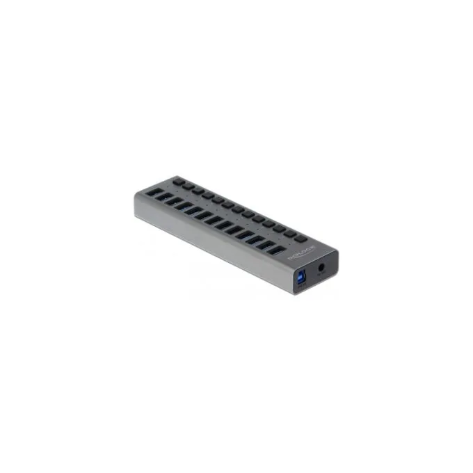 External SuperSpeed USB hub - 13 ports + switch — image 1
