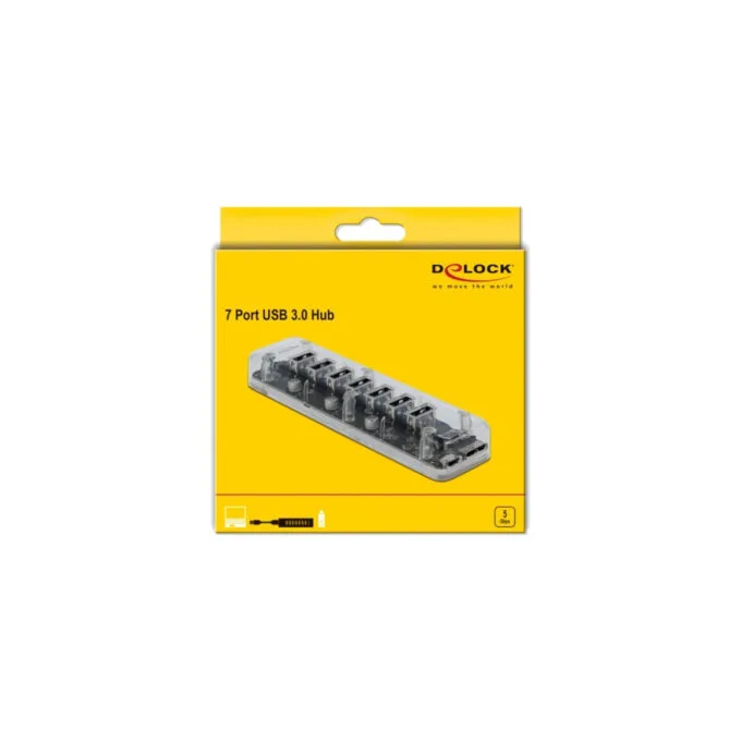External USB 3.0 Hub with 7 ports, USB hub — image 5