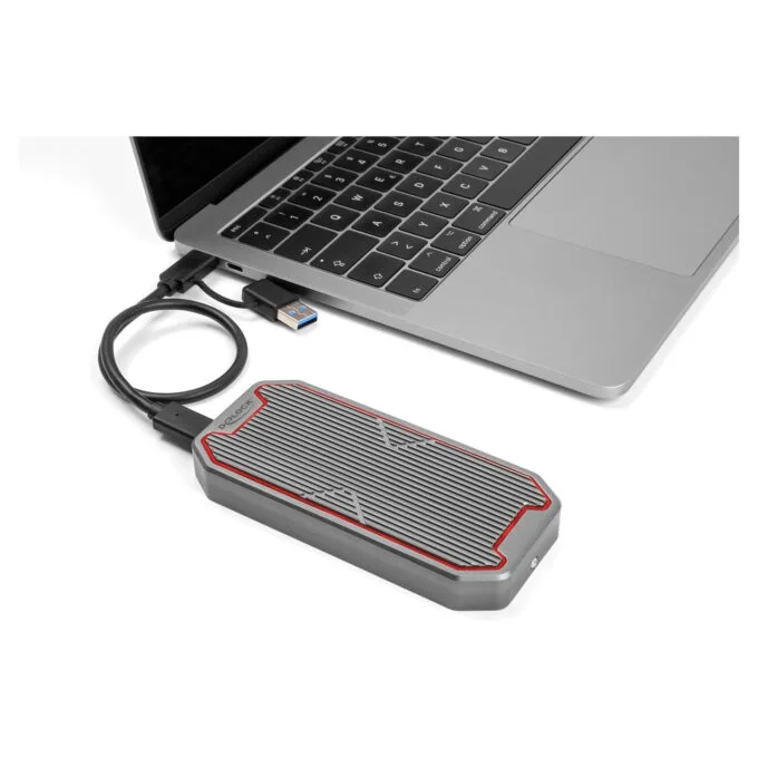 Externes Gaming Gehäuse für M.2 NVMe PCIe SSD mit SuperSpeed USB 20 Gbps (USB 3.2 Gen 2x2) USB Type-CTM Buchse und RG... — image 5