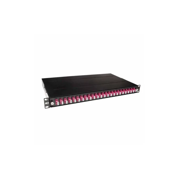 FA2040 24PORTS FIBER PATCH PANEL DUPLEX LC MULTIMODE OM4, ACT — image 1
