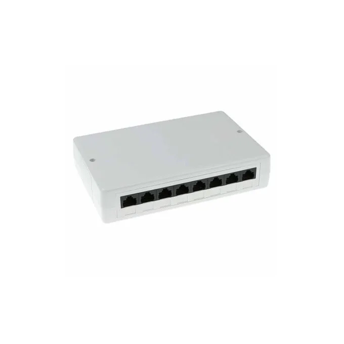FA6000 8PORTS CAT6 SURFACE MOUNTED BOX PATCH PANEL UNSHIELDED ACT — image 1