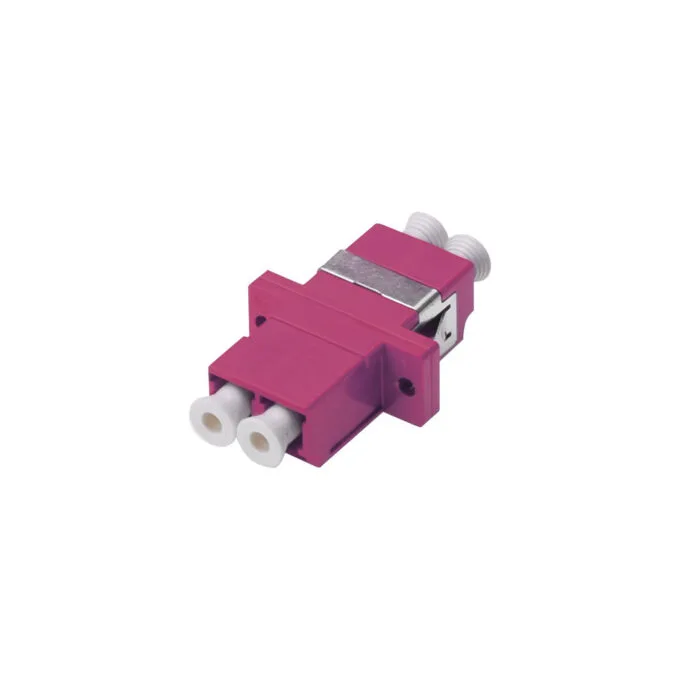 Fiber optic coupling, duplex, LC to LC socket, multimode OM4 — image 1