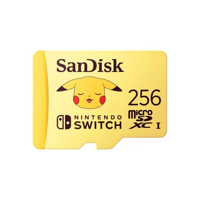 Flash memory card - SDSQXAO-256G-GN6ZK - Yellow, 256 GB, Video Class V30 UHS-I U3, microSDXC UHS-I — image 1