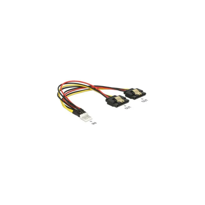 Floppy connector to 2x SATA 15Pin socket, Y-cable — image 2