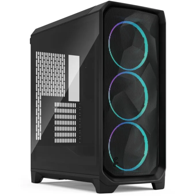 Fractal Design Meshify 3 Black RGB TG Mid Tower E-ATX/ATX 3x140mm Fans — image 1