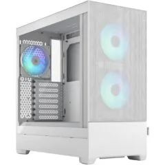 Fractal Design Pop Air RGB White Window - Midi Tower PC Case, ARGB Front Fans