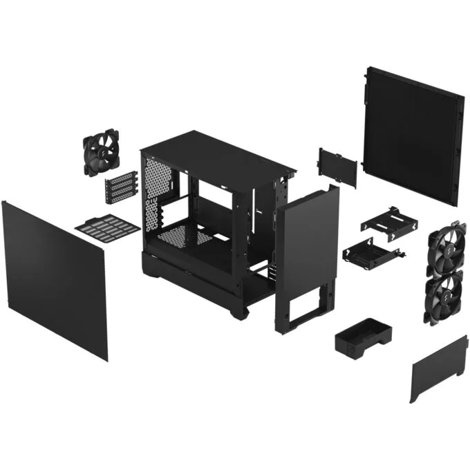 Fractal Design Pop Mini Silent Black Mini Tower mATX Case — image 5