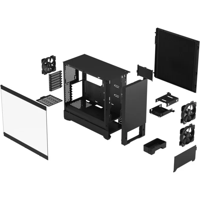 Fractal Design Pop Silent Black - Mid-Tower ATX/mATX/Mini-ITX Tempered Glass - FD-C-POS1A-01 — image 2