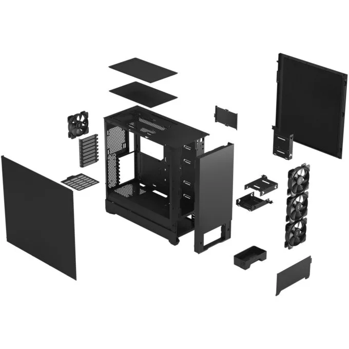 Fractal Design Pop XL Silent Black E-ATX/ATX Noise-Dampened Steel Full Tower PC Case - FD-C-POS1X-01 — image 4