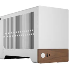 Fractal Design Terra Mini-ITX SFF Case - Silver Aluminium/Walnut