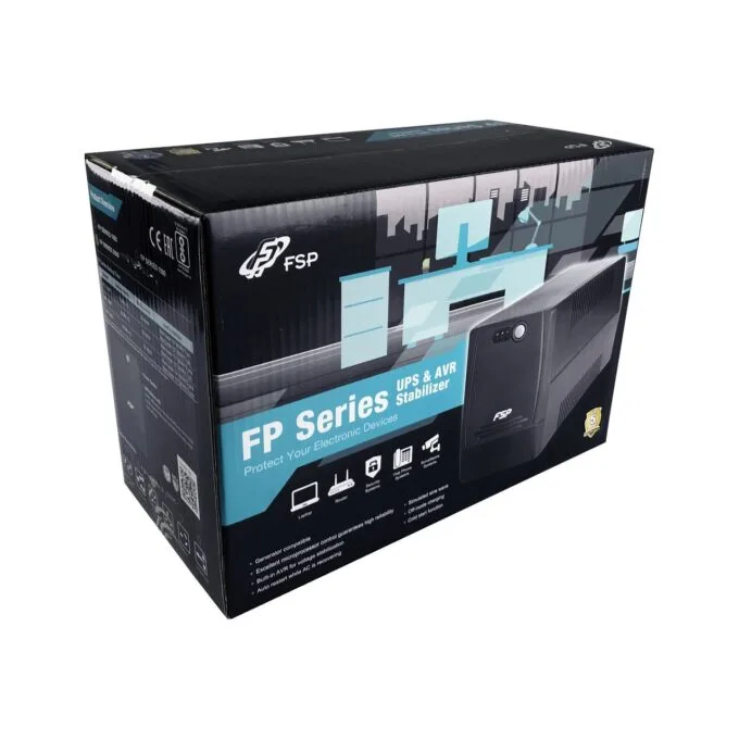 FSP FP 1000 Tower Line-interactive 1000VA 600W 2x12V 7Ah 4x Schuko — image 4