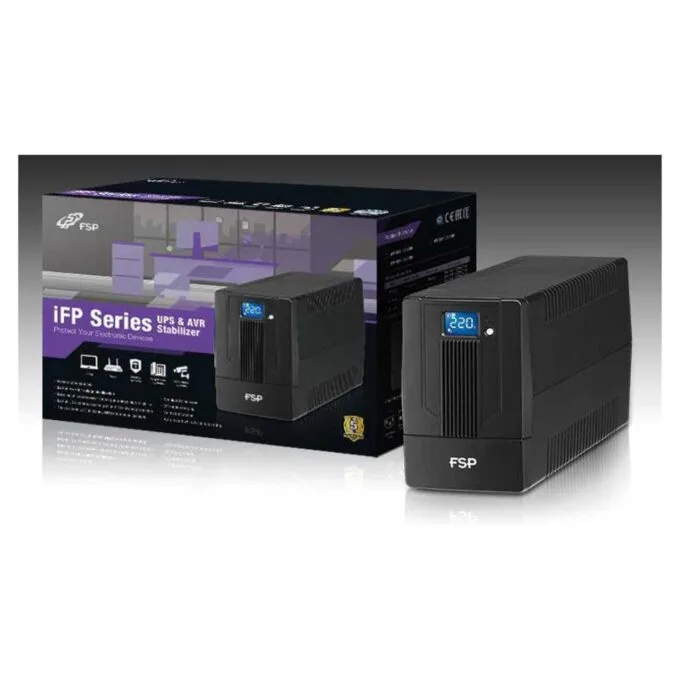 FSP iFP1000 Tower Line-interactive 1000VA 600W 2xSCHUKO 2xIEC LCD — image 7