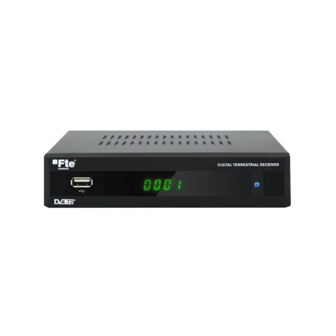 FTE DVB-T2 FullHD MPEG4 Receiver with RF Loop - MAXT220HD - DVB-T2 FullHD MPEG4 Receiver with RF Loop — image 1