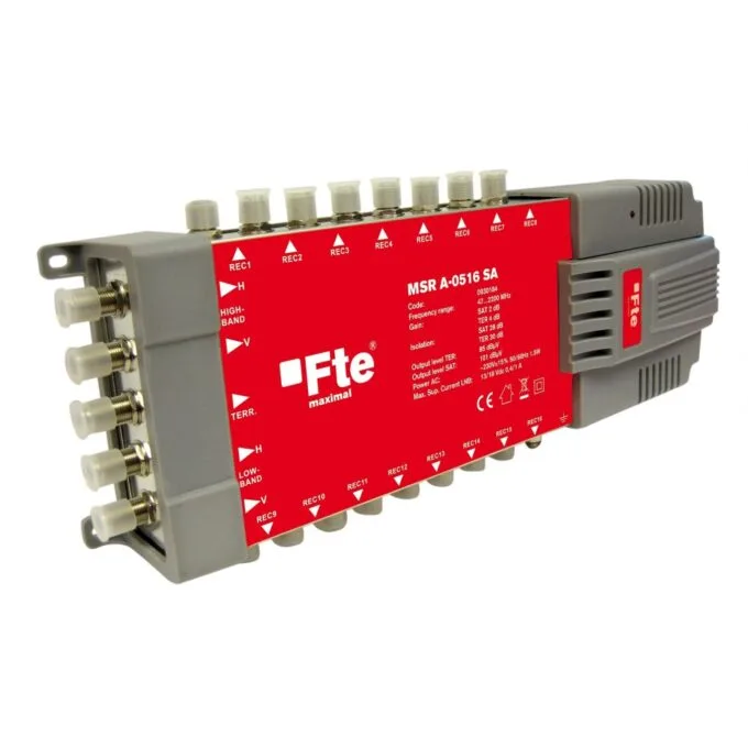 FTE Multiswitch - MSRA0516 - 5 16 Active Sat Ter Multiswitch — image 2