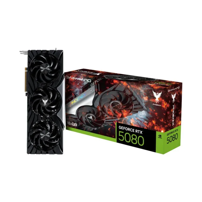 Gainward Phoenix GeForce RTX 5080 - 16GB GDDR7, 256-bit, 2617MHz Boost - PCIe 5.0, 3x Fans — image 3