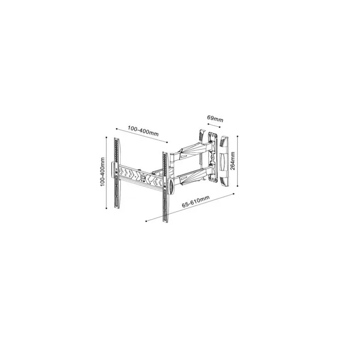 GBC Extra Long TV Wall Mount Two Arms 40x40 40kg 61cm - ELB-2642 - EXTRA — image 4
