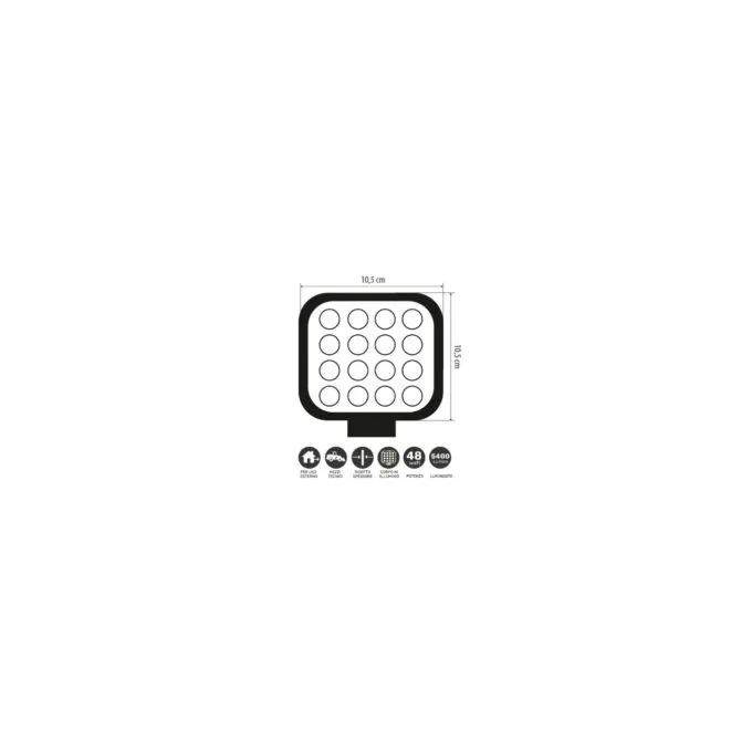 GBC LED Floodlight - ON FLASH 48 - 12V 24V LED Floodlight for Boat-Car-Camper - 48W — image 4