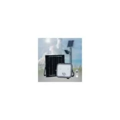 GBC ON LED Dimmable Solar Floodlight - with Panel, Remote Control & PIR - 1400 Lumens