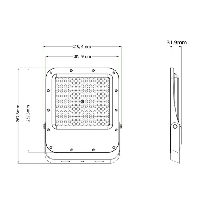 GBC ON LED NIGHT PRO 100 LED Floodlight - 4000K Cool White - 100W - Black — image 4