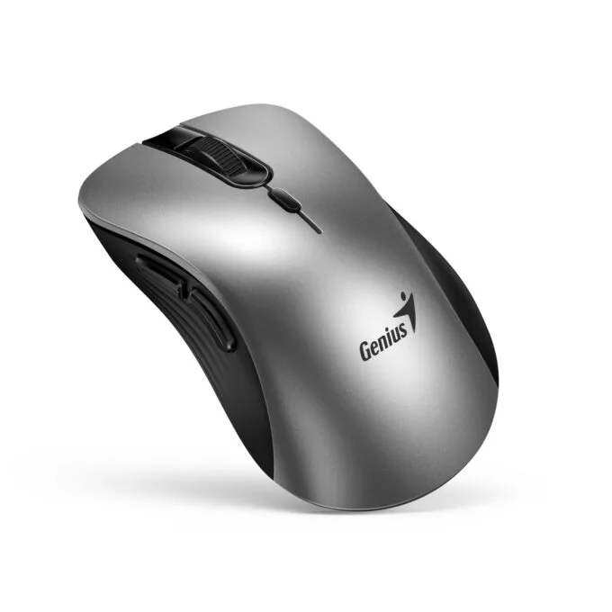 Genius Ergo 8100S AI Wireless Silent Ergonomic Mouse Silver — image 1