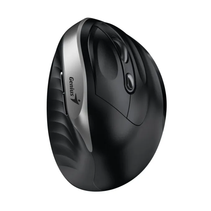 Genius Ergo 8250S Wireless Ergonomic Vertical Silent Mouse - Silver Gray — image 2