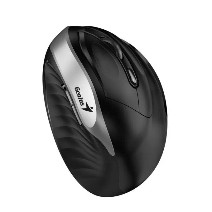 Genius Ergo 8250S Wireless Ergonomic Vertical Silent Mouse - Silver Gray — image 3