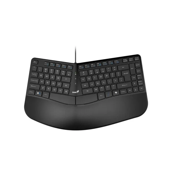 Genius Ergo KB-700 Wired Ergonomic Keyboard w/ Palm Rest - English — image 1