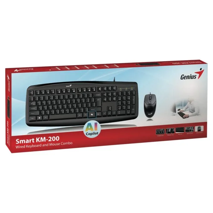 Genius Keyboard-Mouse Set KM-200 Wired English — image 8