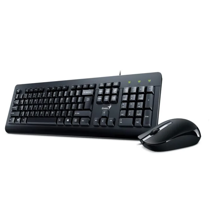 Genius KM-160 Wired USB Keyboard & Mouse Set UK Layout — image 1