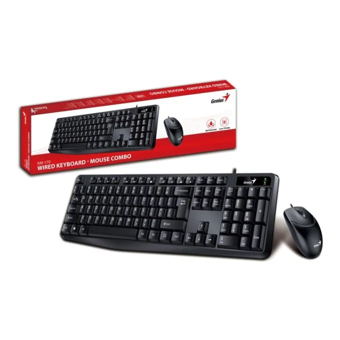 Genius KM-170 Wired Keyboard-Mouse Set - Greek — image 3