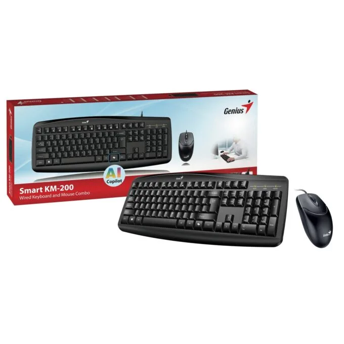 Genius KM-200 Keyboard-Mouse Set Wired Russian — image 3