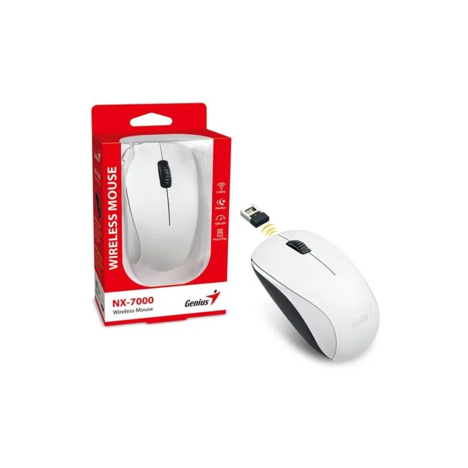 Genius NX-7000 Wireless Mouse - White — image 6