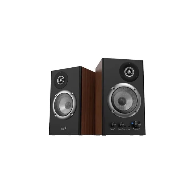 Genius PC Speakers - SP-HF1200B - 2.0 PC Speakers 36W RMS Wood — image 1