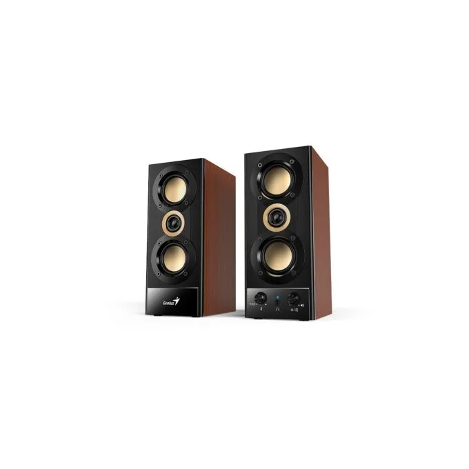 Genius PC Speakers - SP-HF800BT - 2.0 PC Speakers 20W RMS USB & BT Wood — image 4