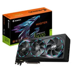 GIGABYTE AORUS Master GeForce RTX 5070 - Black, 12GB GDDR7, 2715 MHz, PCIe 5.0