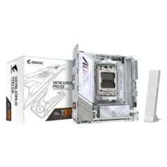 GIGABYTE AORUS PRO ICE GA-X870I - Mini-ITX AM5 Motherboard, DDR5, Dual DIMM, 128GB Max