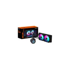GIGABYTE AORUS WATERFORCE II 240 AIO Liquid CPU Cooler - 240mm, 2x120mm Fans, Black